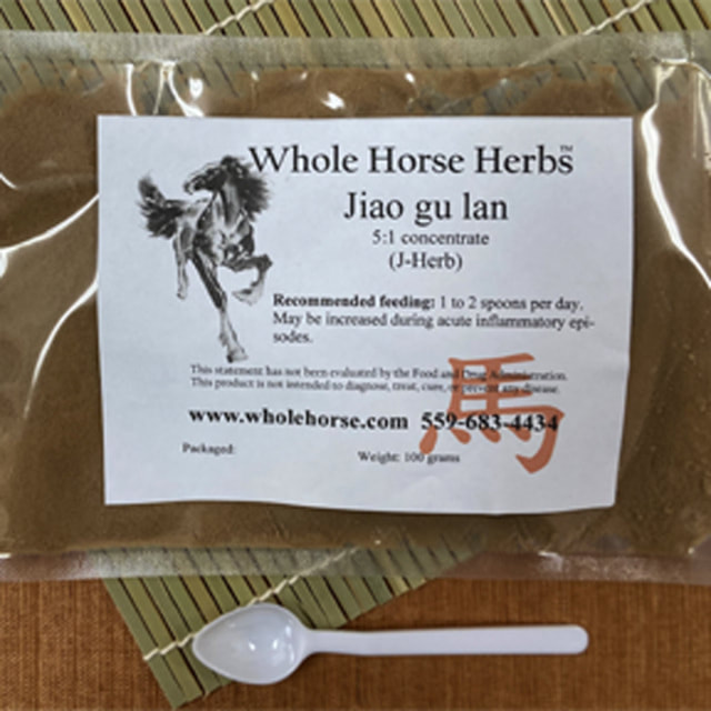 Whole Horse Herb Jiao Gu Lan is a super tonic to support your aging horse